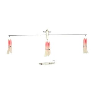 36-inch Carlson ChatterLures Canyon Bar with 6-inch Floating Bulb Squids in White color